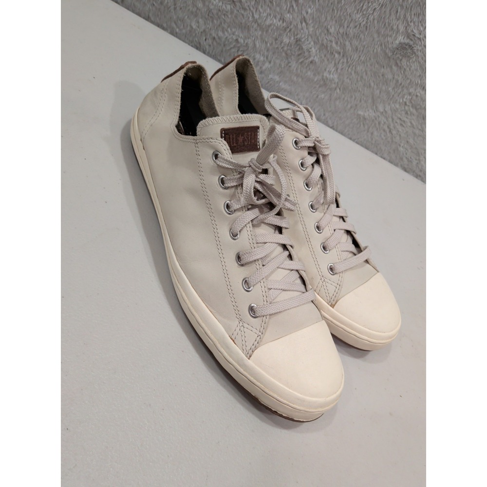 Converse All Star Premiere Beige Leather Low Sneakers Mens 15 Vintage 2005 AT655